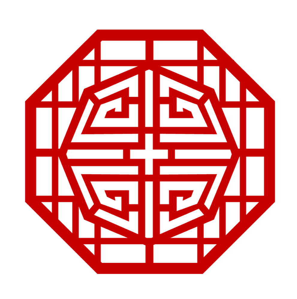A lattice-style double happiness paper cut