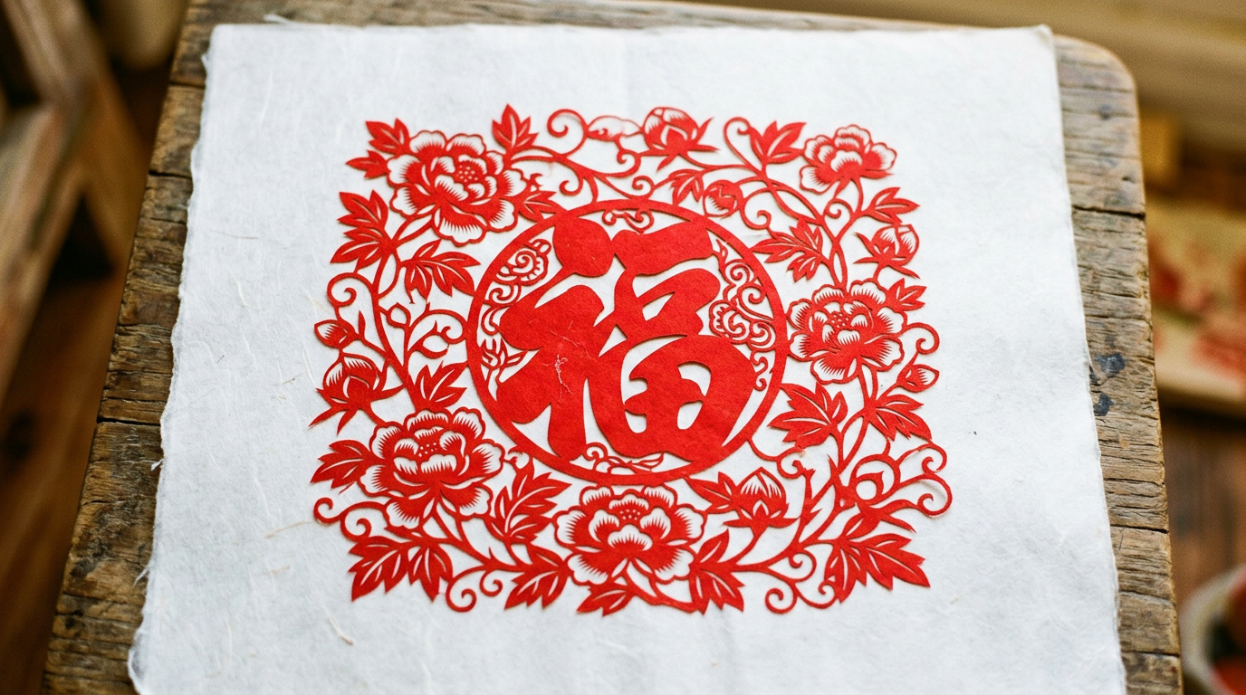 Fu Character Paper Cutting Templates: Free Printable Designs