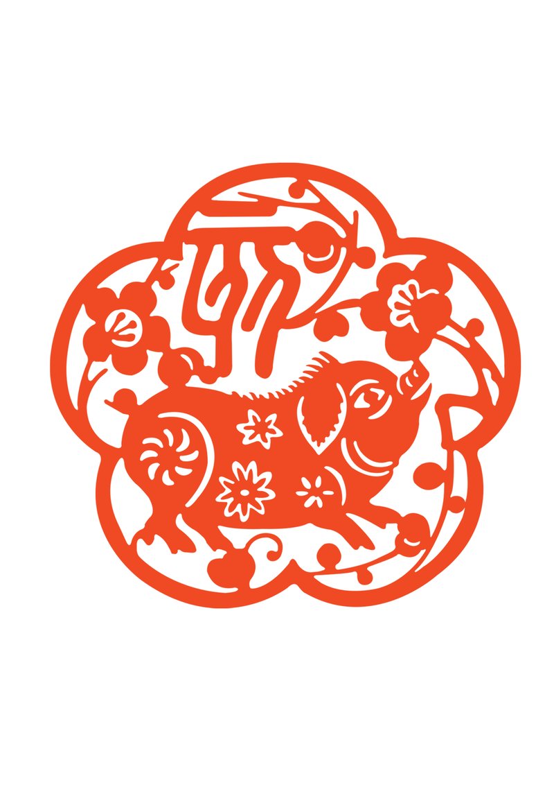 Free Pig Paper Cutting Template (Printable PDF)